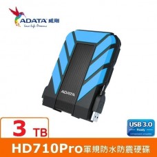 ADATA威剛 Durable HD710Pro 3TB(藍) USB3 2.5吋軍規防水防震行動硬碟